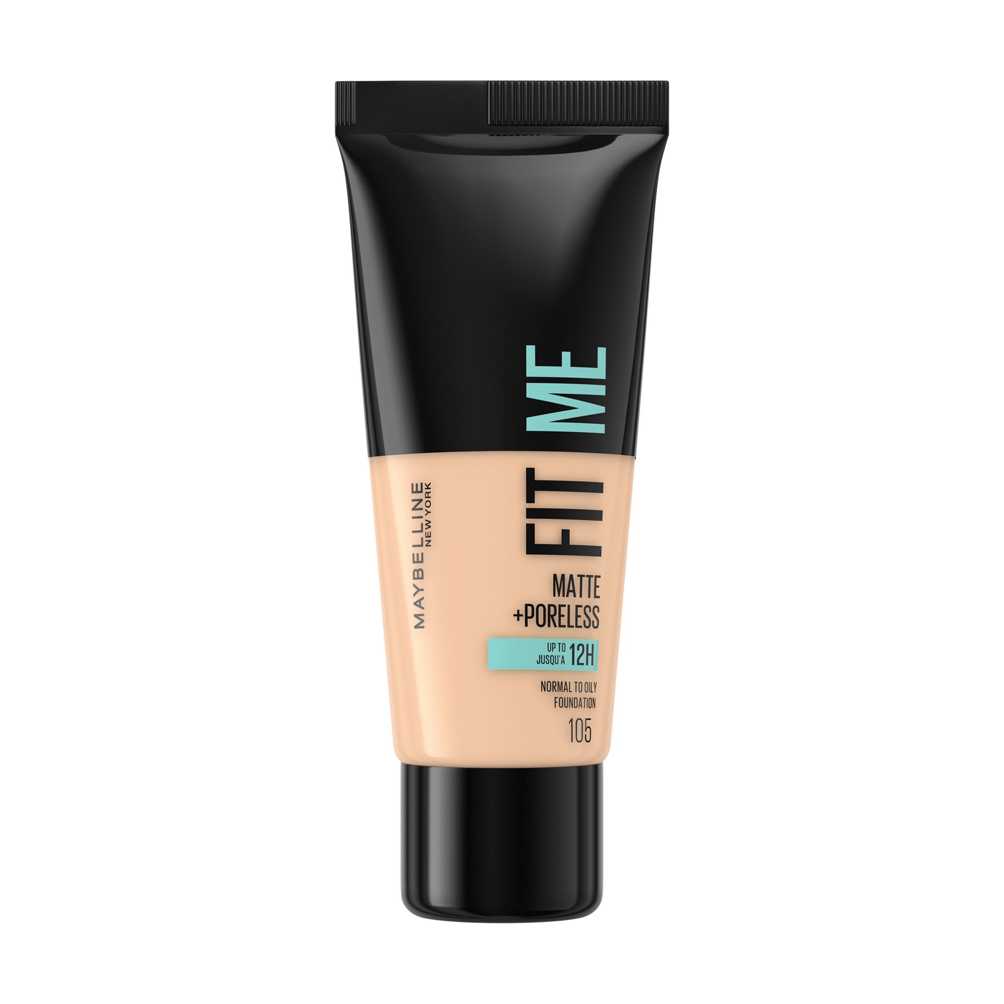Матувальний тональний крем для обличчя Maybelline New York Fit Me! Matte + Poreless Foundation 105 Natural Ivory, 30 мл